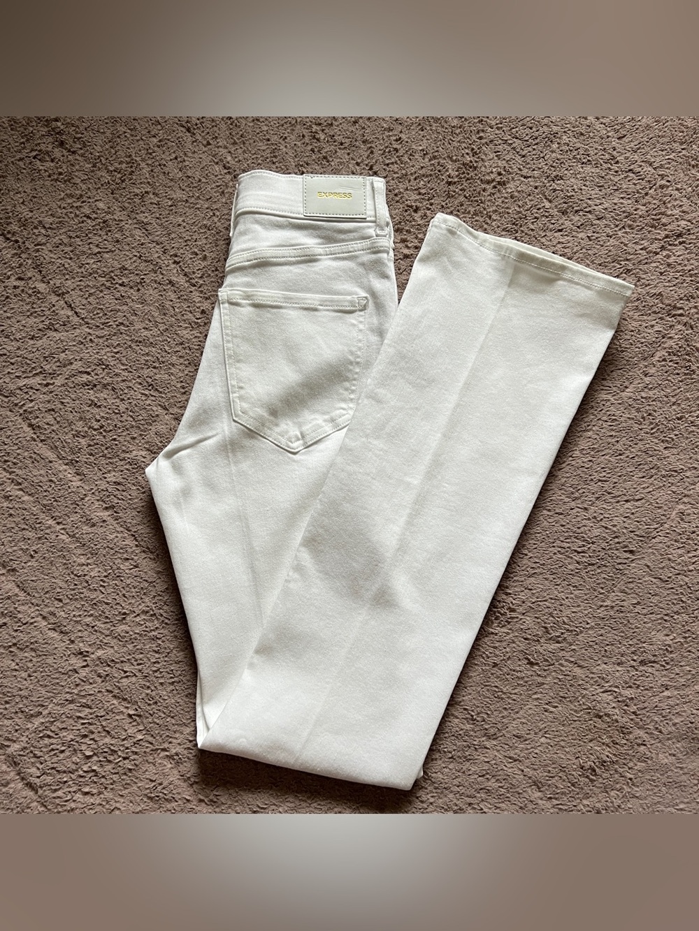 NWT Express Bootcut High‎ Rise Button Fly Jeans Western Minimalist Capsule Sz 0
